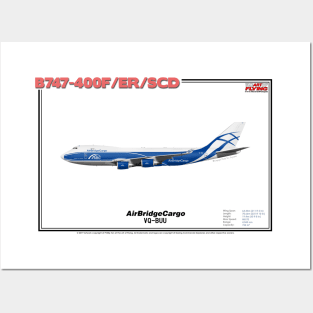 Boeing B747-400F/ER/SCD - AirBridgeCargo (Art Print) Posters and Art